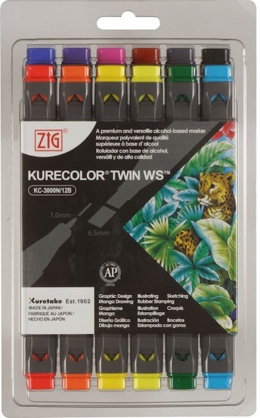 ZIG KURECOLOR TWIN S KC-3000/12B3 12 Lİ NATUREL COLORS 